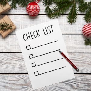 Holiday Checklist