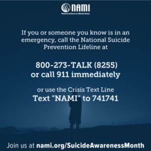 If you or someone you know is in an emergency, call the national suicide prevention lifeline