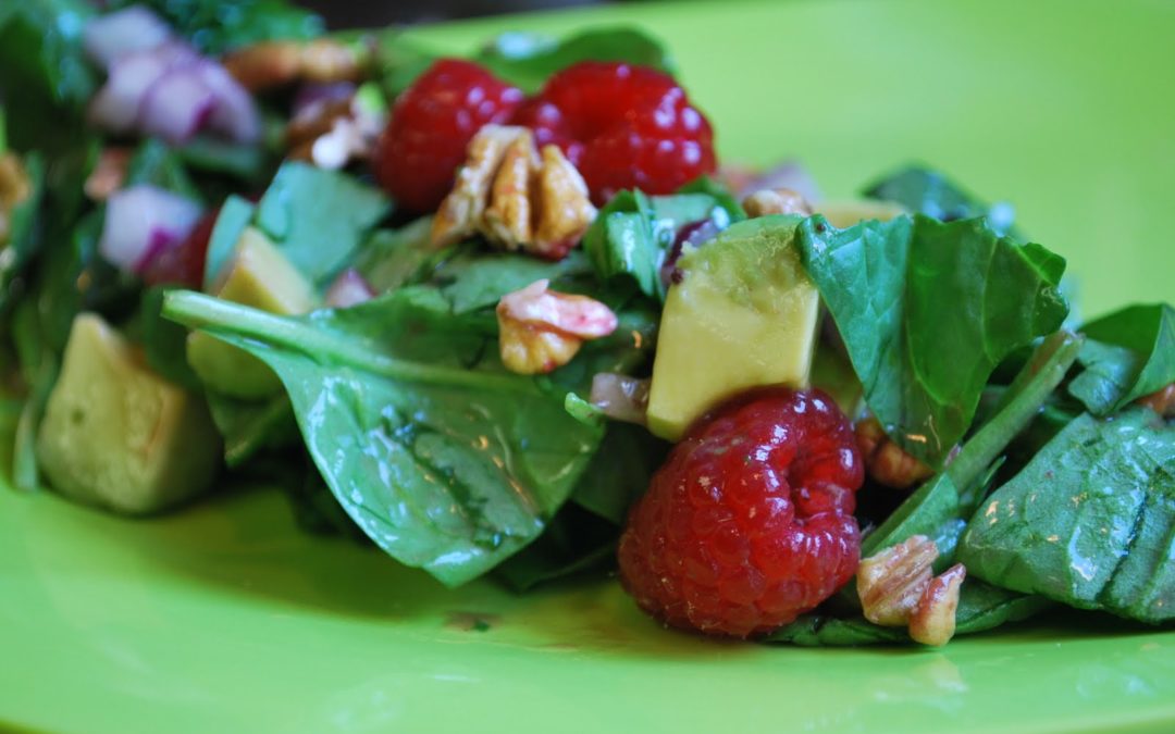 Spinach, Berry, and Avocado Salad