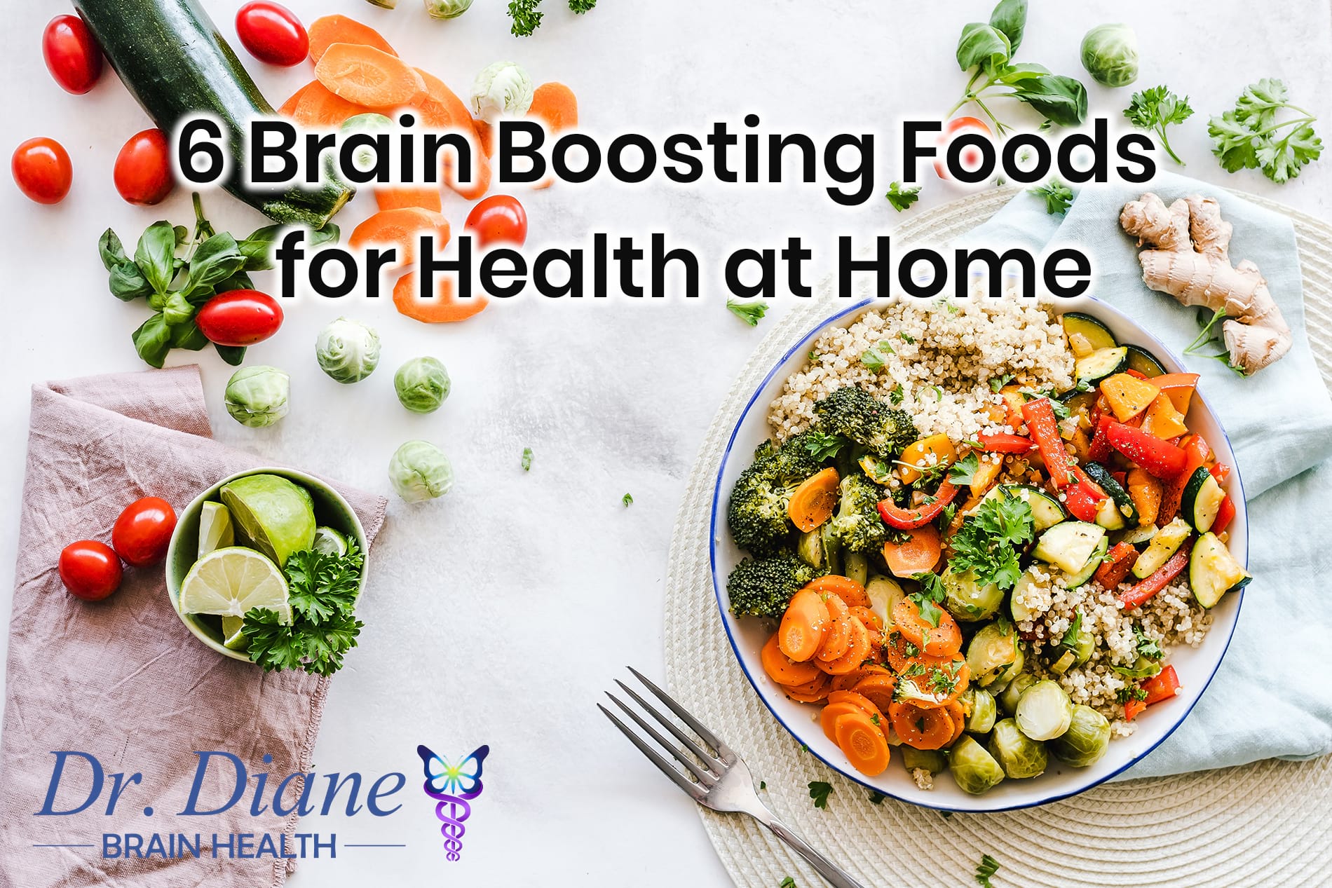 A bowl of fresh and brain healthy veggies.